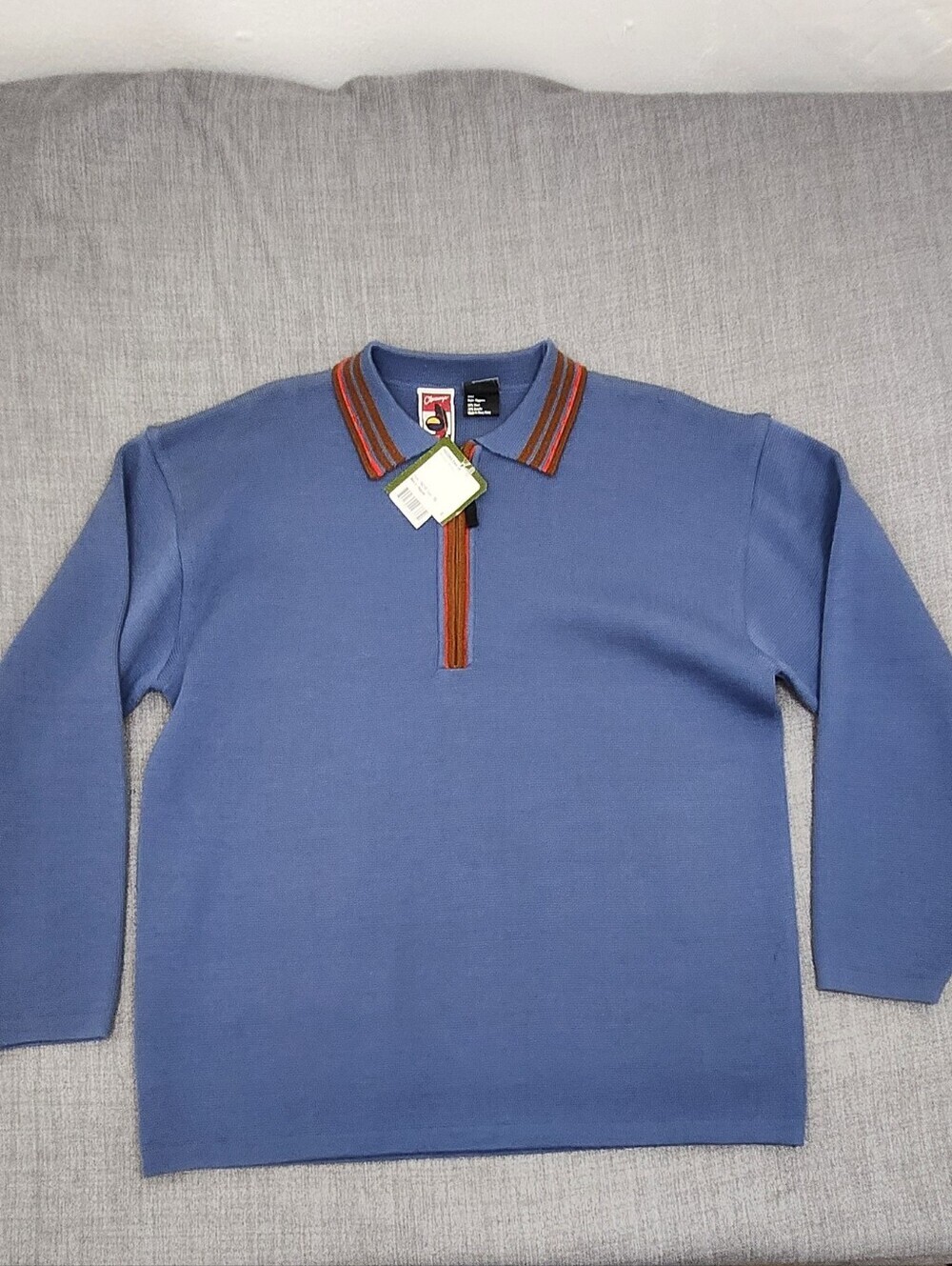 Vintage Deadstock Obermeyer Delaney Wool Blend 1/4 Zip Sweater NWT Small